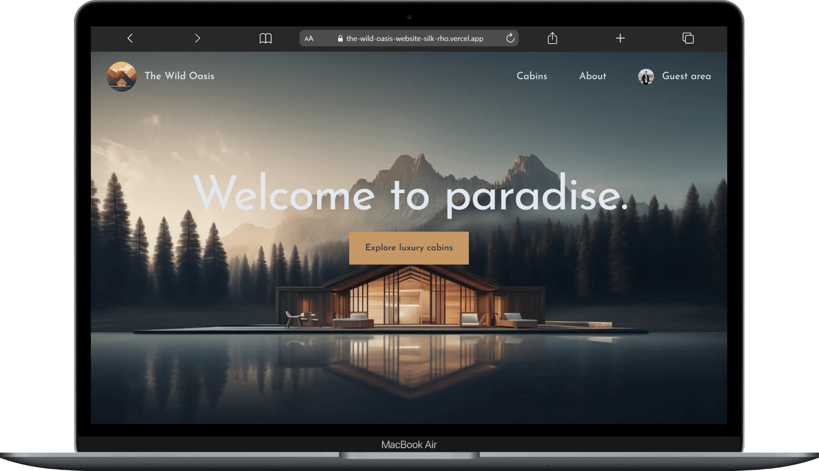 The Wild Oasis Website preview